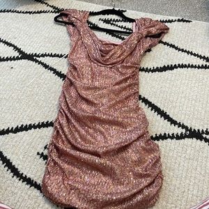 Rose Sequence Midi dress